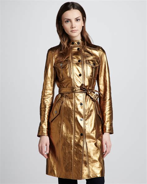 burberry metallic trench coat